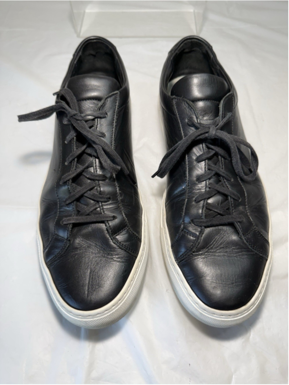 Common Projects Sneakers Mens Achilles Low Black 1658 Size EU 44 US 11 M Luxury